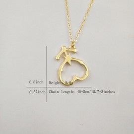 MYANAIL Nine Planets Pendant Necklace Sailor Moon Guardian Star Clavicle Necklace, Astronomy Enthusiast Gift Jewelry (Mars)