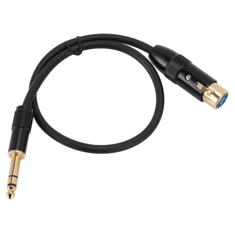 XLR to 6.35mm Cable Female to Male Gold Plated XLR