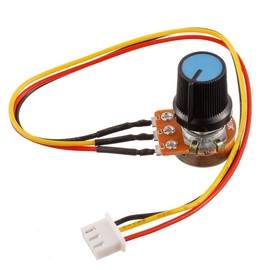 BOJACK B10K Knurled Shaft 3 Terminals Linear Taper Rotary Potentiometer WH148 10 K Ohm Single Turn Carbon Film Variable Resistor with XH2.54-3 Pin Connector Wire Cable（Pack of 2 Pcs）
