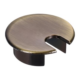 sourcing map Desk Grommet 1.4 Inch, Zinc Alloy Round Desk Hole Cover Wire Cable Cord Organizer for Home Office Computer Table Cables, 35mm, Bronze