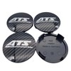 4 x ATS Hub Caps 60 mm Carbon (N23) Dark