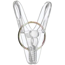 nikko- Clothespins Set of Width X Depth X Height 25 cm Reinforced Pinch 28 Pcs Clear PC – 28 