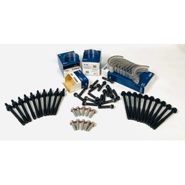 J MARTIN AUTO Standard Size crankshaft Connecting Rod and Main Bearings Sets with Main Cap Bolts and 2nd Designed Connecting Rod Bolts Compatible with 2000-2015 GM LS1 LS2 LS6 LS7 LS9