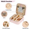SoleKing Small Travel Jewelry Case - Initial Jewelry Box Jewelry