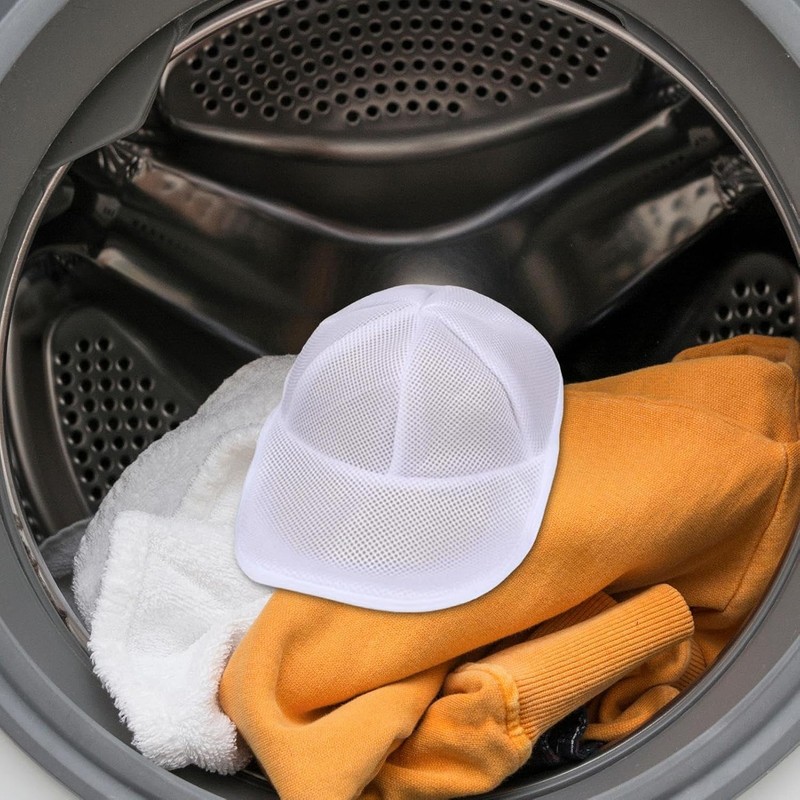Baseball Hat Washer Mesh Bag, Protective Cap Laundry Cleaner Cage