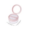 Healvian Pcs Make-up Powder Container Mesh Interlayer Leakproof Compact for