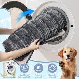 Abdtech Grey Dog Car Seat Cover for Back Seat - Washable Dog Bed & Soft Pet Couch Cover Protector - Scratch-Proof & Not-Slip Travel Pet Mat for Car, SUV(27.6" X 52")