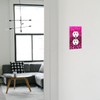 WIRESTER Duplex Outlet Cover Wall Plate/Switch Plate - Hot Pink