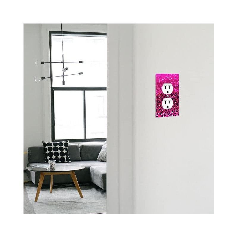 WIRESTER Duplex Outlet Cover Wall Plate/Switch Plate - Hot Pink
