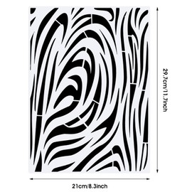 Zonon 12 Pieces Leopard Stencils Animal Cheetah Stencils Reusable Snakeskin Painting Template for Bleaching Shirts Baking DIY Crafts Wall(8.3 x 11.7 Inch)