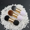 Healeved 1pc Dual-ended Makeup Brush for Loose Powder and Blush