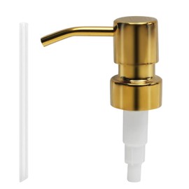 MroMax 1Pc Soap Lotion Dispenser 25mm Modern 304 Stainless Steel Pumps Replacement for Your Home Bottles Bathroom Kitchen Marketplace Hotel Restaurant Champagne Gold Tone