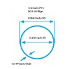 1/2 Inch Diameter Clear PVC Schedule 40 Pipe [Pipe ID