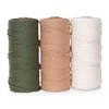 Navaris Macrame Cord 3mm x 109 Yards (Set of 3