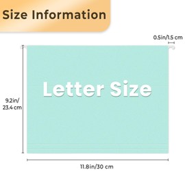 SUNEE 6 Pack Hanging File Folders,Hanging File Folders Letter Size with 1/5-cut Tabs, Assorted Bright Colors Folders,Stay Organized for Your Home and Office Bulk File and Documents