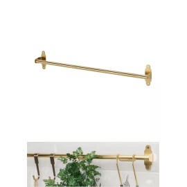 Ikea HULTARP Kitchen Bath Rail (Only) Rod Steel, Polished Brass 31 1/2" Gold