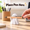 White Ghost Pen Holder for Desk – Cute Halloween Pencil