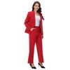 Lamgool Womens Suits 2 Piece Set Shawl Lapel Jacket and