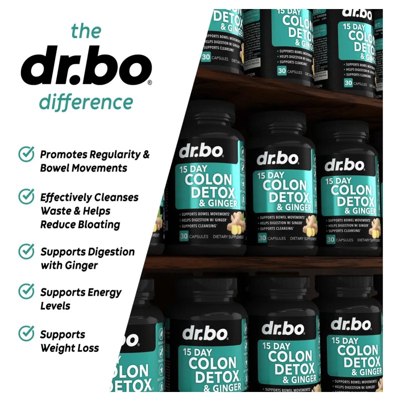 Dr. Bo Cápsulas Para Desintoxicante Y Colon Limpio 30 Piezas