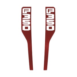Front Fender Emblem Overlays - Compatible with 2023-2025 Ford Super Duty (*OE Color - Rapid Red, F-350)