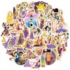 50Pcs Cartoon Tangled Sticker, Cute Waterproof Vinyl Rapunzel Stickers for