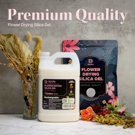 Dry & Dry (2 Gallon-NET 12 LBS) Color Indicating Premium Silica Gel Flower Drying Desiccant - Flower Drying Silica Gel Desiccant(12 LBS Reusable) Silica Gel