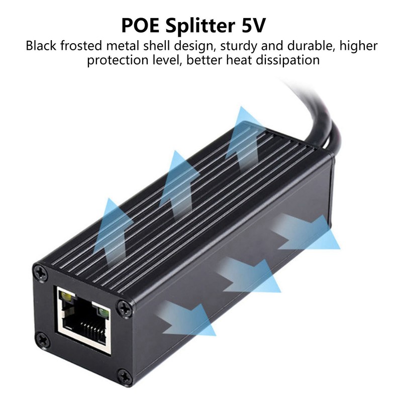 POE Splitter Metal Shell Design 5V 2.5A Type C Interface