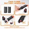 MANPICTE Portable Fuel Transfer Pump, Battery Powered Siphon Pump for