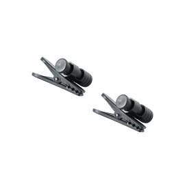 DLECNFUN 2pcs Portable Balck Headset Wire Clip Clamp, Fixed Cable on The Clothes, Applicable to Mobile Phone Headphone, Walkie Talkie Earpiece and Stereo Headsets etc