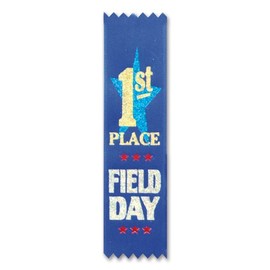 Field Day 1st Place Value Pack Ribbons 1" x 6" Party Accessory