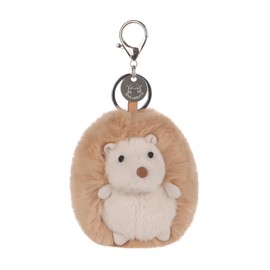 Apricot Lamb Bristly Hedgehog Cute Keychain, Soft Stuffed Plush Keychain Toys for Kids’ Backpack, Purse, 3.6 Inches