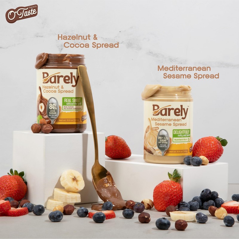 Sweet Mediterranean Sesame Spread by Barely, Low Sugar & No