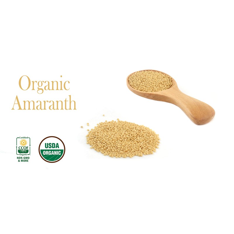 Organic Whole Grain Amaranth Grain Seeds non-GMO RAW non-GMO Vegan