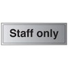 V Safety General Door-Staff Only Sign - 300mm x 100mm