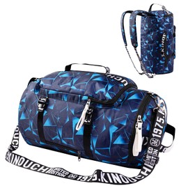 GGOV Gym Sport Bag Backpack Duffle Bag Weekender Bag Waterproof Travel Sling Bag Casual Daypack for Men and Women