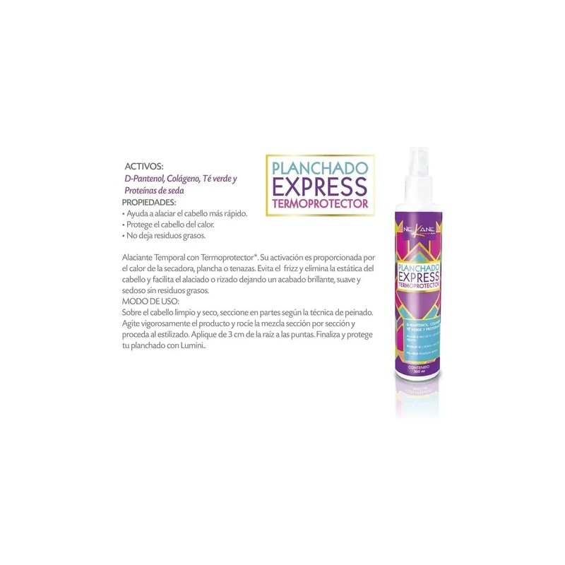 Termo Protector Nekane Planchado Express De Cabello 6 Piezas