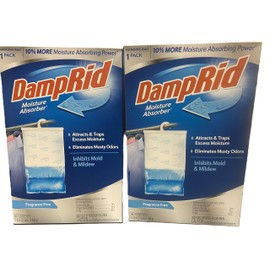 IliosRid Hanging Bag Moisture Absorbers - 2 Single Packs of 15.4oz Fragrance Free - Closet Deodorizer Odor Eliminator, 10% More Moisture Absorbing Power* - Ilios Packaging