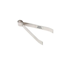 NKlaus 12cm Steel Charcoal Tongs Tongs for Incense Charcoal Shisha Tongs Stainless Handmade 2954