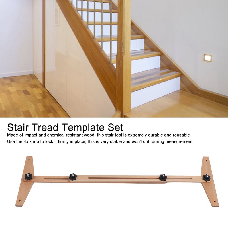 Wood Stairs Measuring Ruler Stair Tread Template Set Long Style