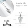 shajwo Cremation Jewelry Arrowhead Urn Necklace for Ashes for Women