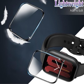 Lamshaw Compatible for RLQA Smart Watch Screen Protector, [3 Pack] 3D Full Coverage PET Soft Screen Protector Film Compatible for RLQA 54 1.83" Smart Watch (3 Pack)