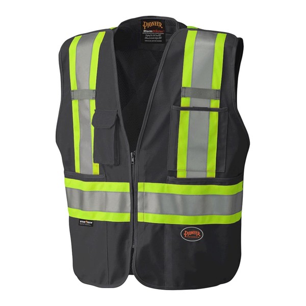 Pioneer Hi Vis Tear-Away Safety Vest - Lightweight Mesh Back