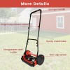 iMeshbean Manual Reel Lawn Mower 14 inch 5 Blades Adjustable