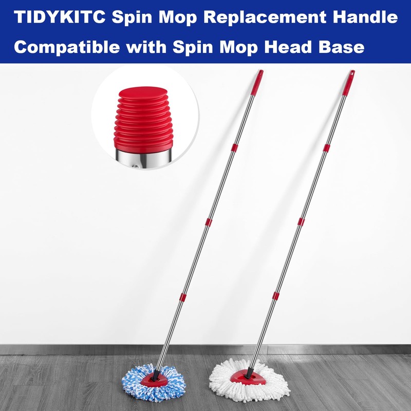Spin Mop Replacement Handle Compatible with O Cedar Mop Replace