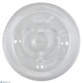 Karat C-KCL115 115mm PET Flat Lids - (Case of 1000)
