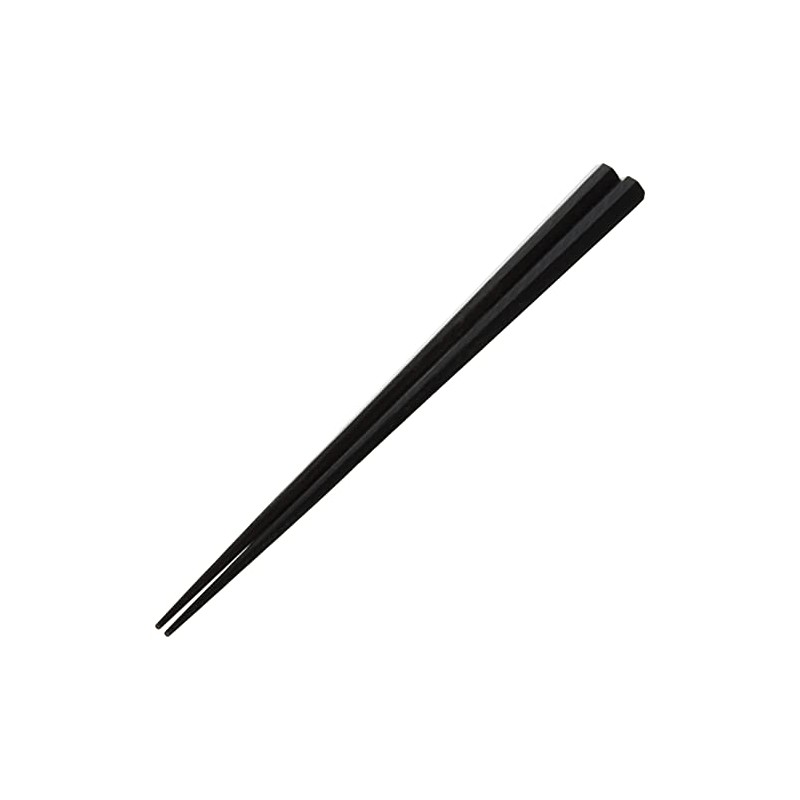 Maruju 800437 Octagonal Wooden Chopsticks Banded Ebony 8.3 inches (21