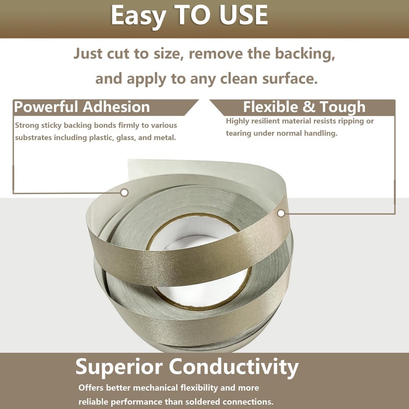DORIDOMI Faraday Tape - Double Conductive Cloth Tape for EMI