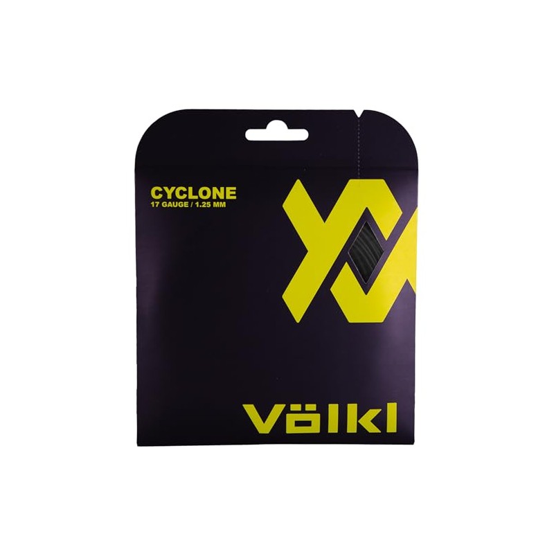 Volkl Cyclone Tennis String Set, Color- Black, Gauge- 1.25mm