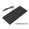 Keyboard 78 Key Mute Ultra Thin Wired Mini USB Interface