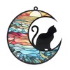 TOPINCN Stained Glass Cat Memorial Suncatcher, UV Printed Acrylic Hanging